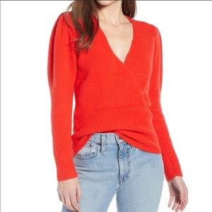 Something Navy V Neck Sweater